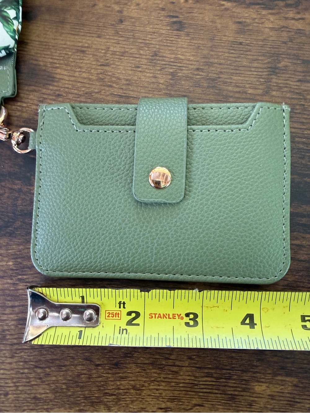Rachel Zoe Olive Green Wrist Strap with Matching Citrus Pouch Accent - Picture 6 of 12